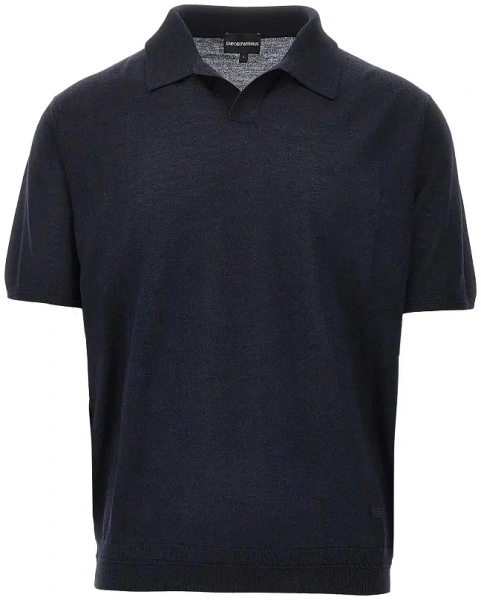 Pulover Virgin wool and silk polo shirt