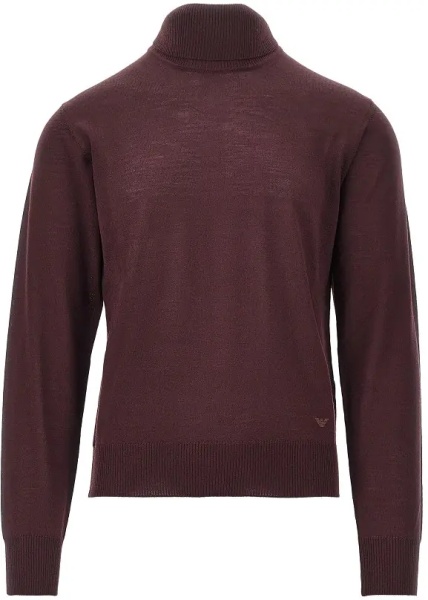 Pulover Virgin wool turtleneck with Eagle embroidery
