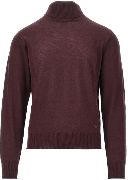 Pulover Virgin wool turtleneck with Eagle embroidery