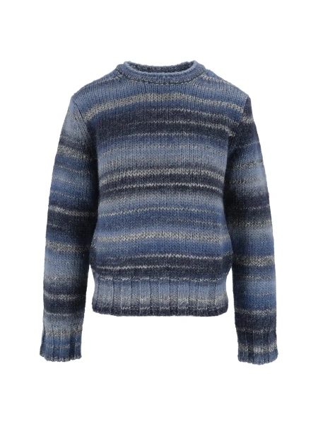Pulovere CREWNECK IN PRINTED YARN
