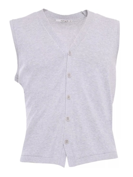 Pulovere Gray knitted vest