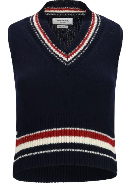 Pulovere Hector striped V-neck Vest