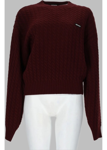 Pulovere Maglia A Trecce In Lana E Cashmere