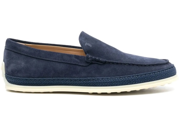 Raffia and leather Slipper Loafers