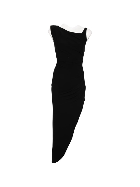 Rochie de ocazie Elisabetta Franchi neagra din vascoza si elastan