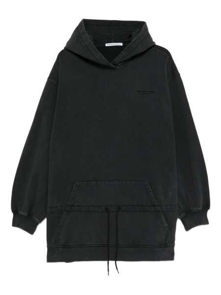 Rochie de zi Alexander Wang neagra din bumbac