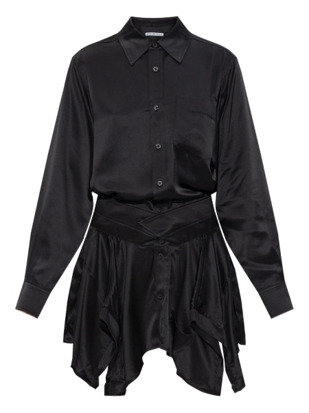 Rochie de zi Alexander Wang neagra din matase