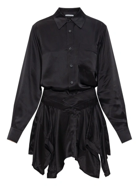 Rochie de zi Alexander Wang neagra din matase