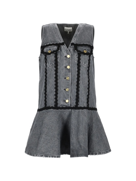 Rochie de zi Ganni gri