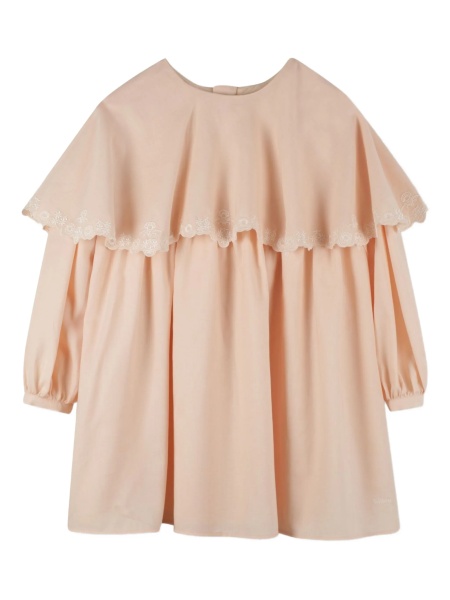 Rochie eleganta Chloe roz din bumbac organic
