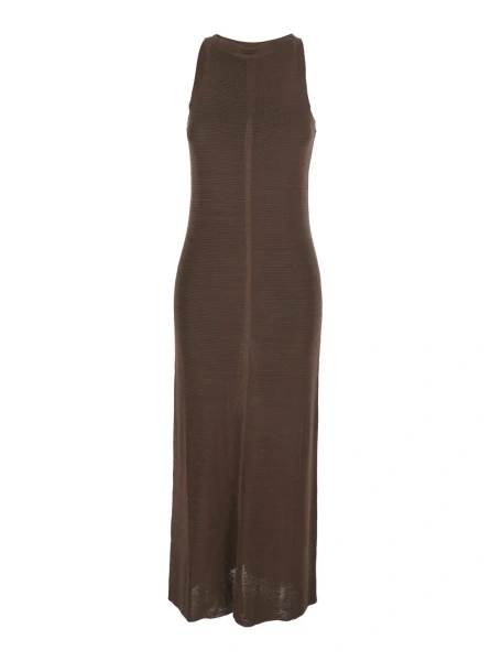 Rochie lunga LOULOU DE SAISON maro din vascoza