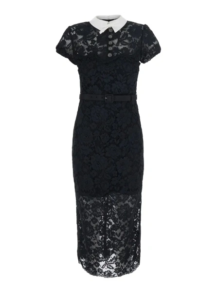 Rochie lunga Self-Portrait neagra