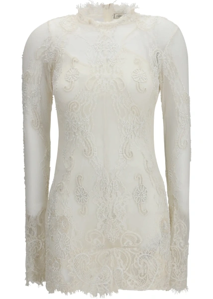 Rochii Embroidered lace Mini Dress
