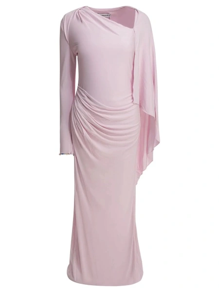 Rochii Long draped jersey dress
