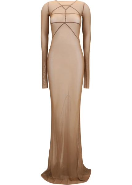 Rochii Long transparent tulle Dress