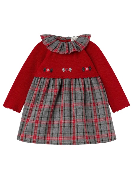 Rochii RED TARTAN KNIT DRESS