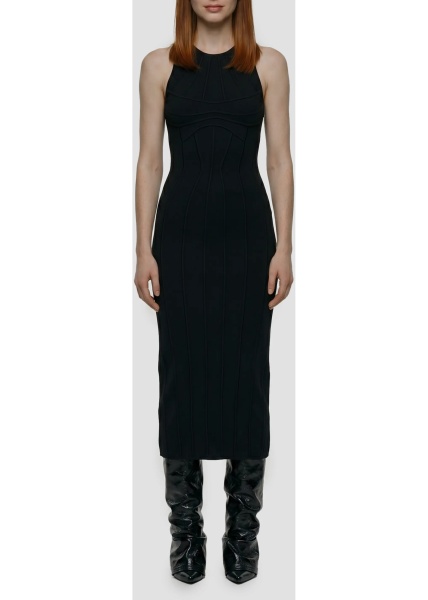 Rochii Sculptural Midi Dress