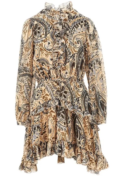 Rochii Short dress with floral Paisley print