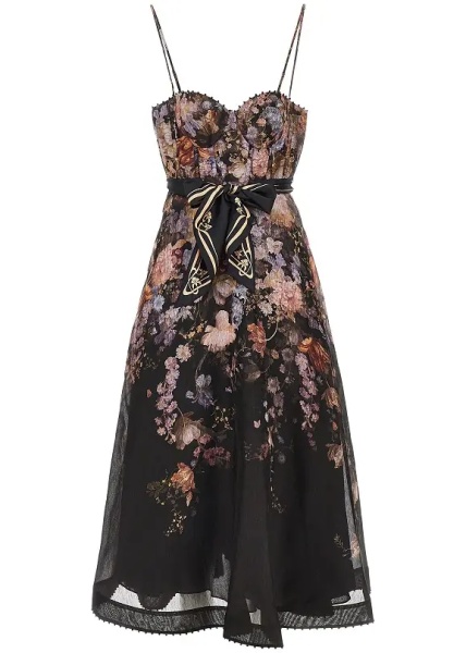 Rochii 'Valiant' organdy midi dress