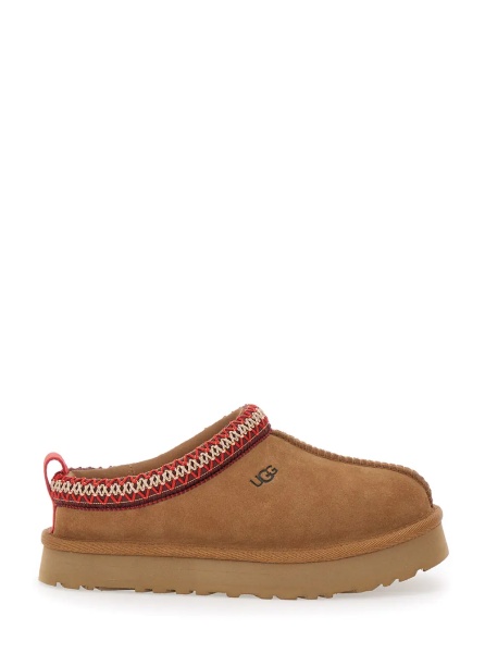 Saboti Mule 'Tasman' with embossed logo and beige suede detail for Girl