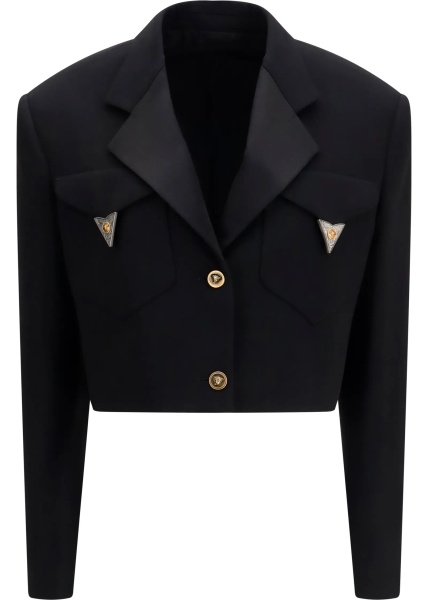 Sacou Cropped wool Blazer