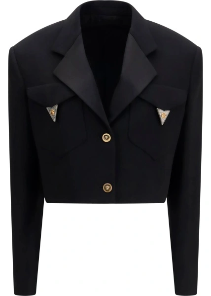 Sacou Cropped wool Blazer