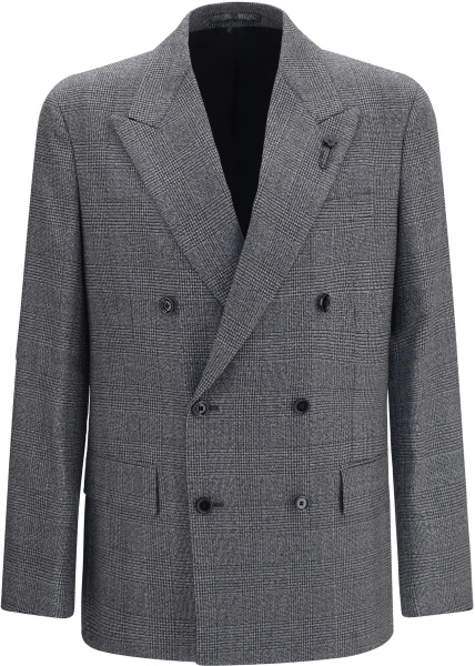 Sacou Double-breasted wool Blazer