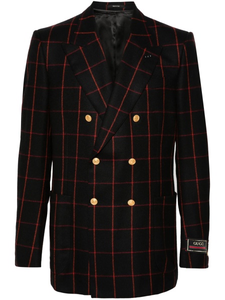 Sacou Gucci negru din lana si polyester