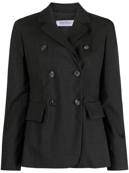 Sacou Max Mara gri din lana