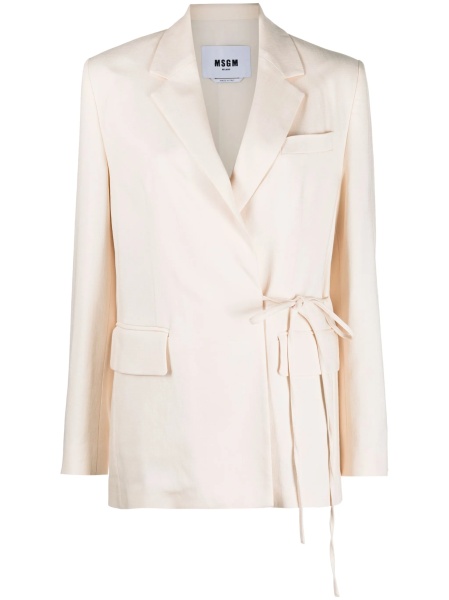 Sacou MSGM neutru din polyester si spandex/elastan