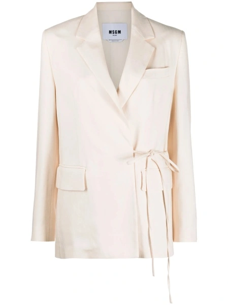 Sacou MSGM neutru din polyester si spandex/elastan