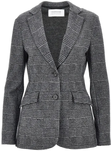 Sacou Prince of Wales single-breasted jacket