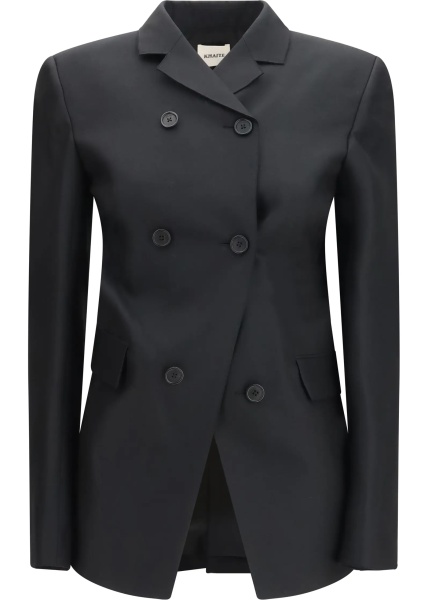 Sacou Rolo double-breasted silk and wool Blazer