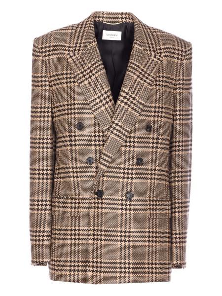 Sacou Saint Laurent maro din matase si casmir