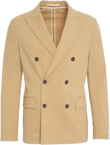Sacou Seersucker double-breasted blazer