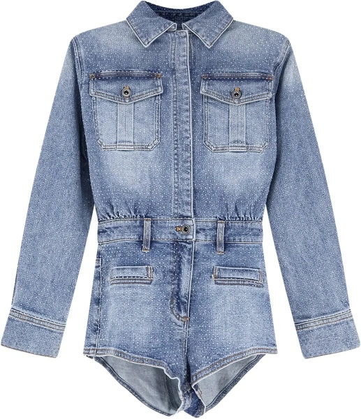 Salopete Rhinestone denim Jacket