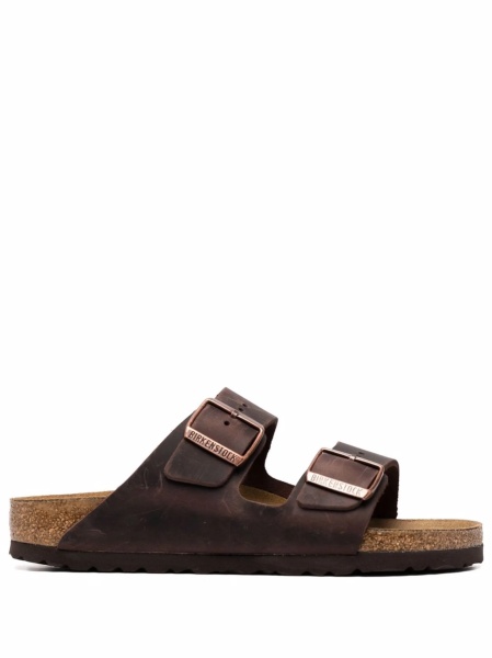 Sandale Birkenstock arizona maro din piele