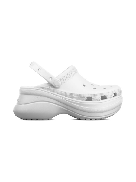 Sandale Crocs albe din acetat de polietilen vinil (peva)