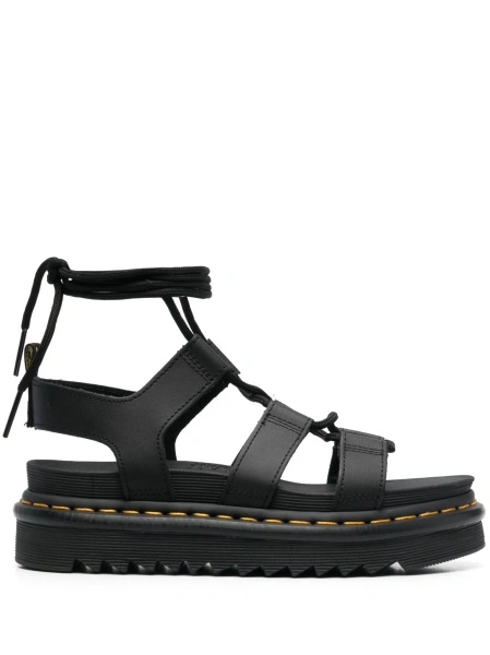 Sandale Dries Van Noten negre din piele