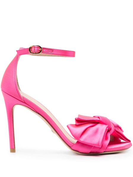 Sandale Stuart Weitzman roz din material textil