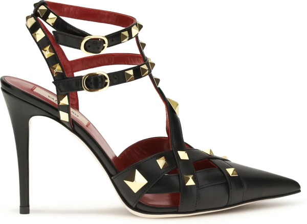 Sandale Studdy Décolleté in kidskin