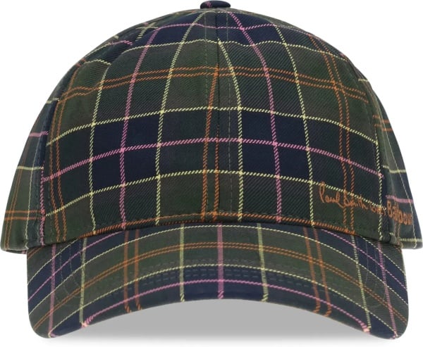 Sapca Barbour X Paul Smith Tartan Baseball Cap