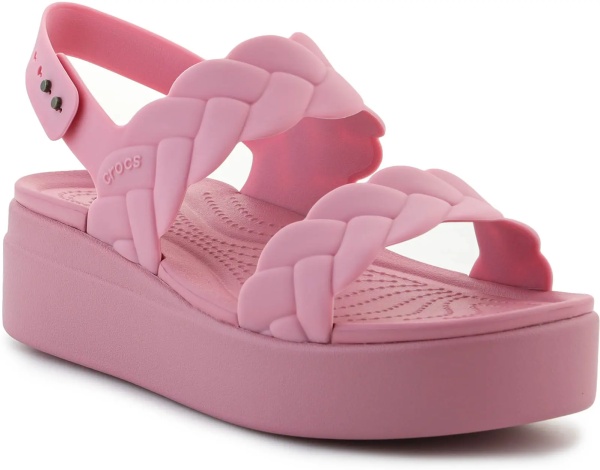 Slapi Brooklyn Woven Low Wedge Rosette