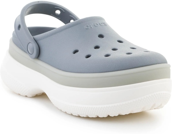 Slapi CLASSIC FROSTED STACKED CLOG CONCRETE