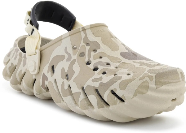 Slapi ECHO DUCK CAMO CLOG BONE/BLACK