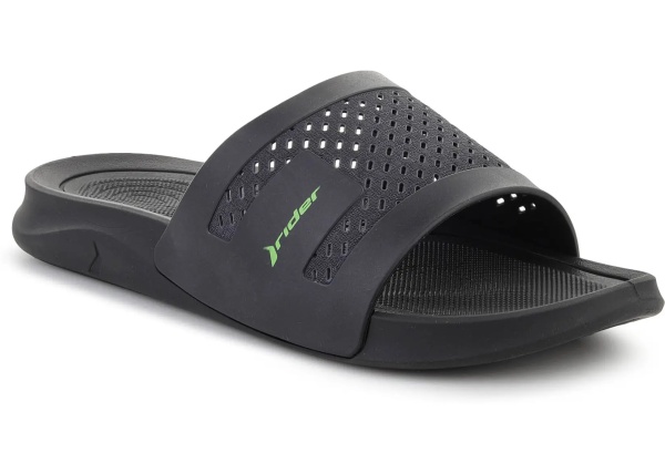 Slapi SMASH V SLIDE AD BLACK/DARK GREY/GREEN