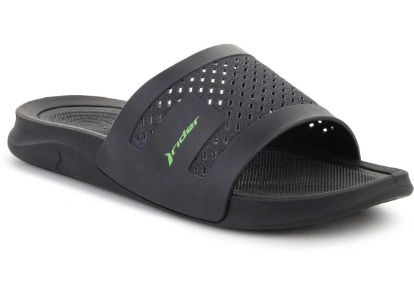 Slapi SMASH V SLIDE AD BLACK/DARK GREY/GREEN