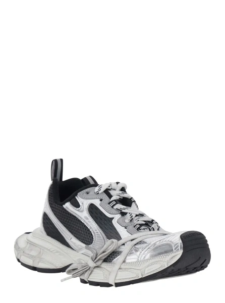 Sneakers '3XL' Grey Sneaker with Logo on the Toe in Tech Fabric Mix Women
