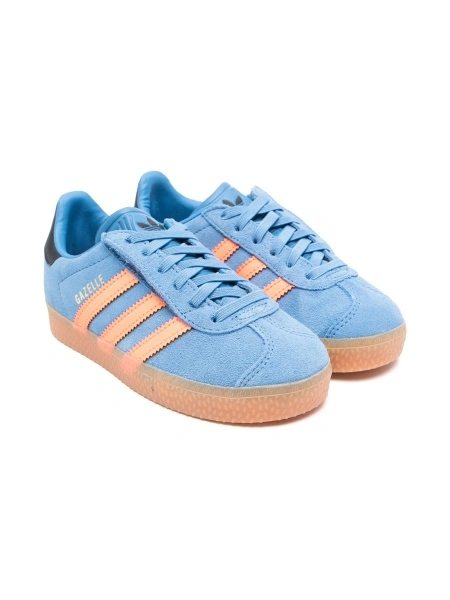 Sneakers adidas Originals albastri din piele intoarsa si piele