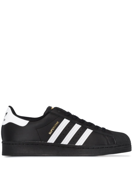 Sneakers adidas Originals superstar negri din cauciuc si piele